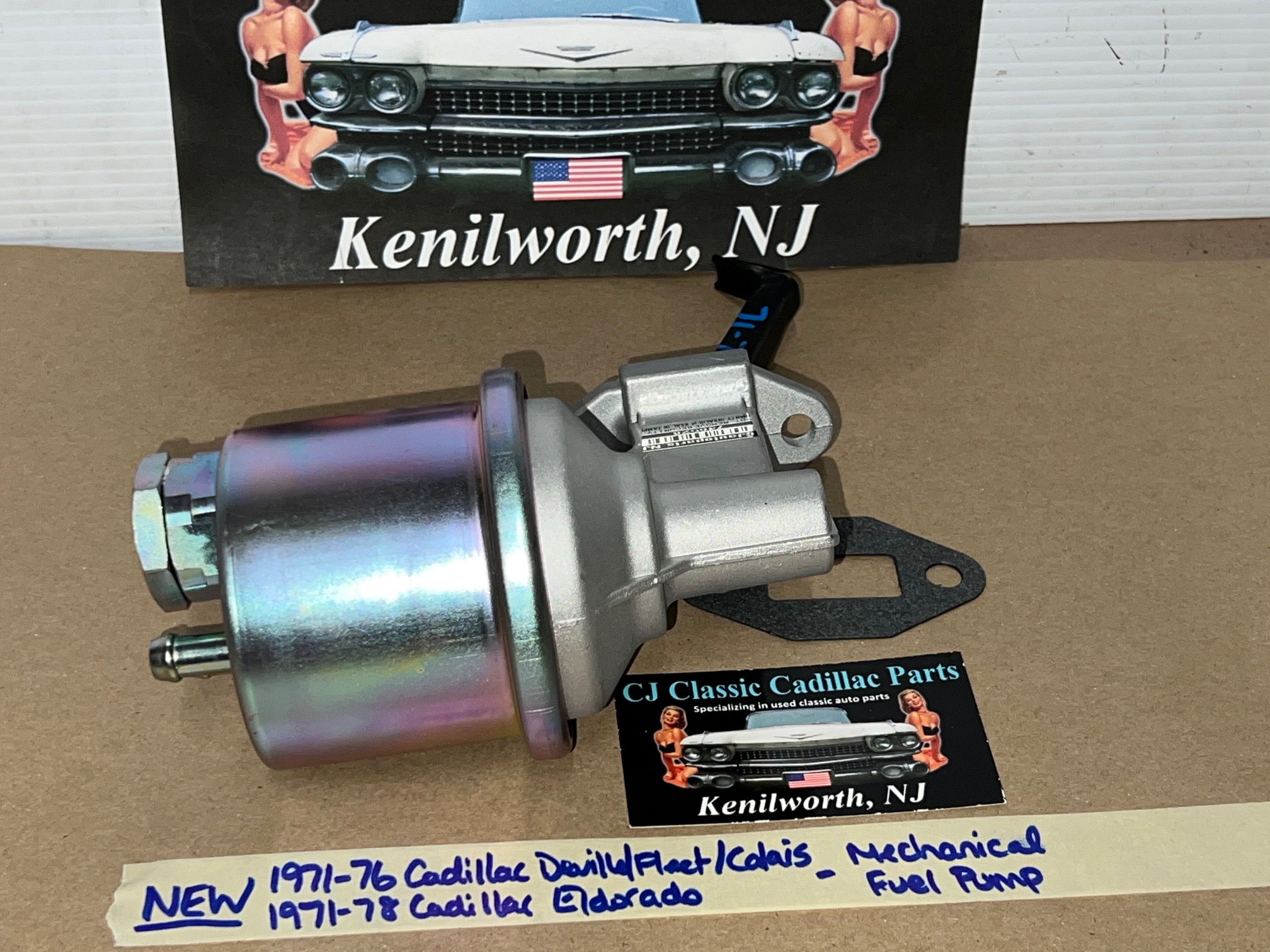 NEW 1971 1972 1973 1974 1975 1976 CADILLAC DEVILLE FLEETWOOD CALAIS COMMERCIAL CHASSIS 1971 1972 1973 1974 1975 1976 1977 1978 ELDORADO MECHANICAL FUEL PUMP (3/8" FUEL LINE) - Image 8