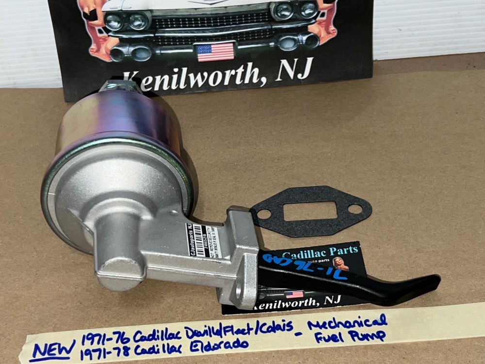 NEW 1971 1972 1973 1974 1975 1976 CADILLAC DEVILLE FLEETWOOD CALAIS COMMERCIAL CHASSIS 1971 1972 1973 1974 1975 1976 1977 1978 ELDORADO MECHANICAL FUEL PUMP (3/8" FUEL LINE) - Image 9