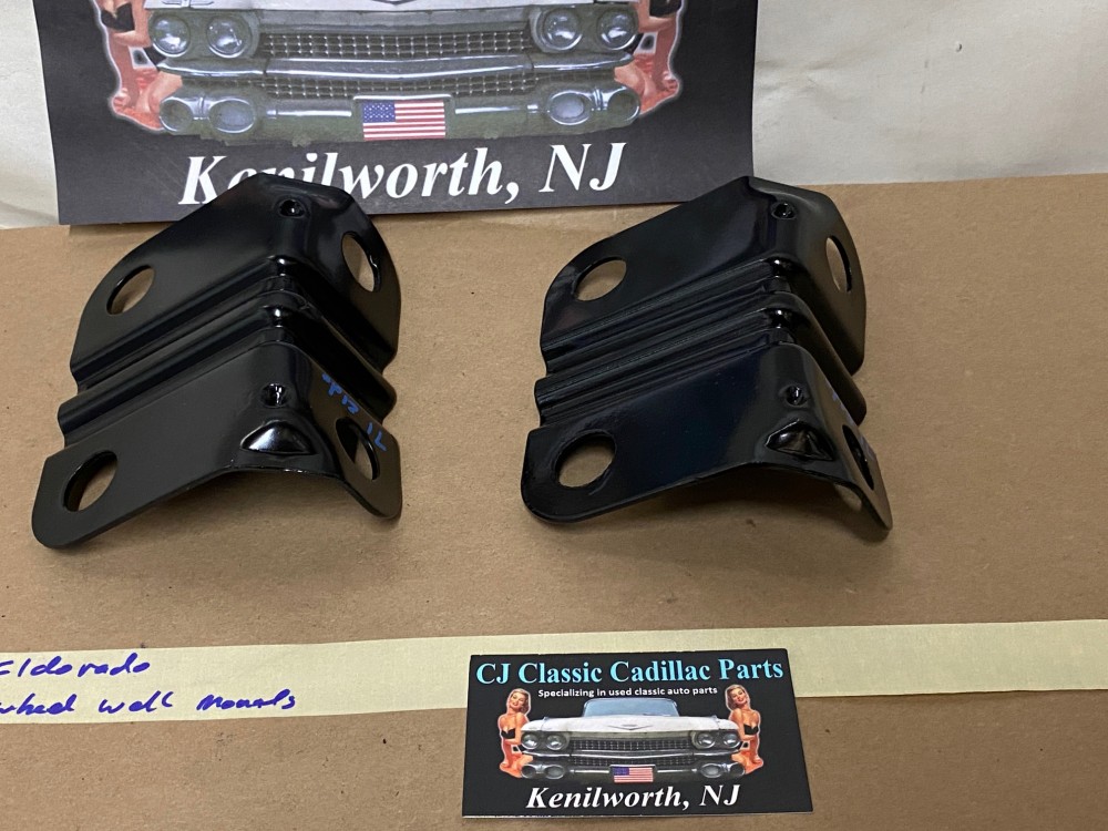 OEM 1971 1972 1973 1974 Cadillac Eldorado HOOD HINGE TO WHEEL WELL MOUNTING BRACKETS - PAIR #1494988 - Image 19