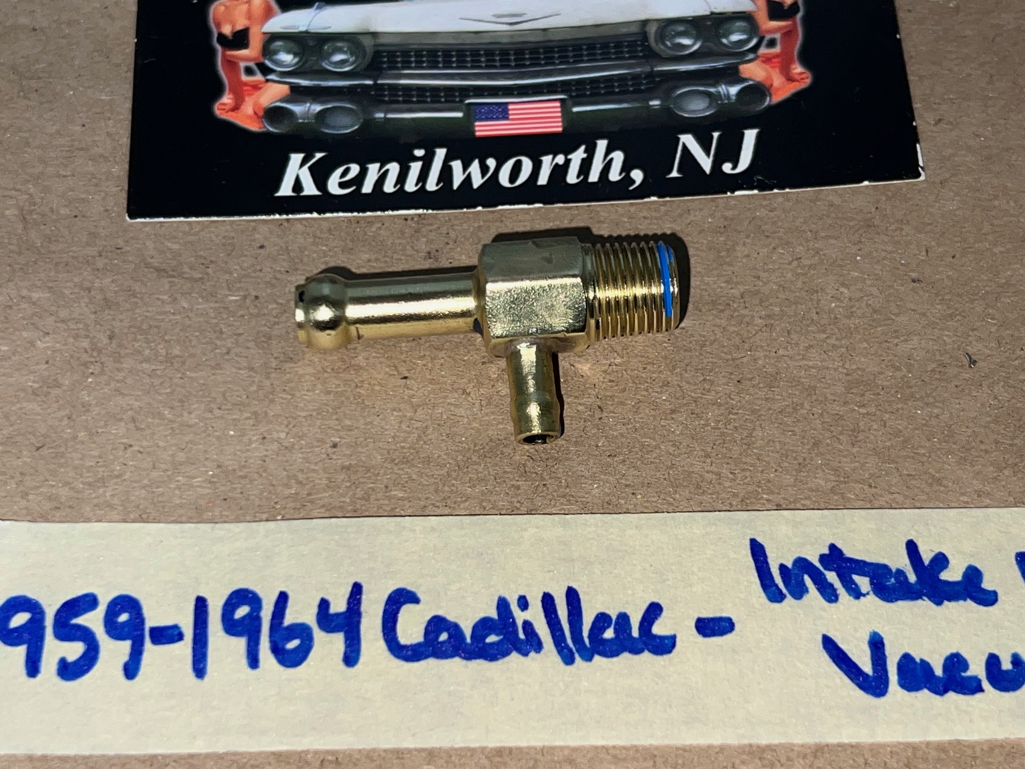 1959 1960 1961 1962 1963 1964 CADILLAC DEVILLE ELDORADO FLEETWOOD REAR INTAKE MANIFOLD VACUUM TEE TREE CONNECTOR FITTING (DOUBLE OUTLET) #1475109/#1481991/#1474314 - Image 6