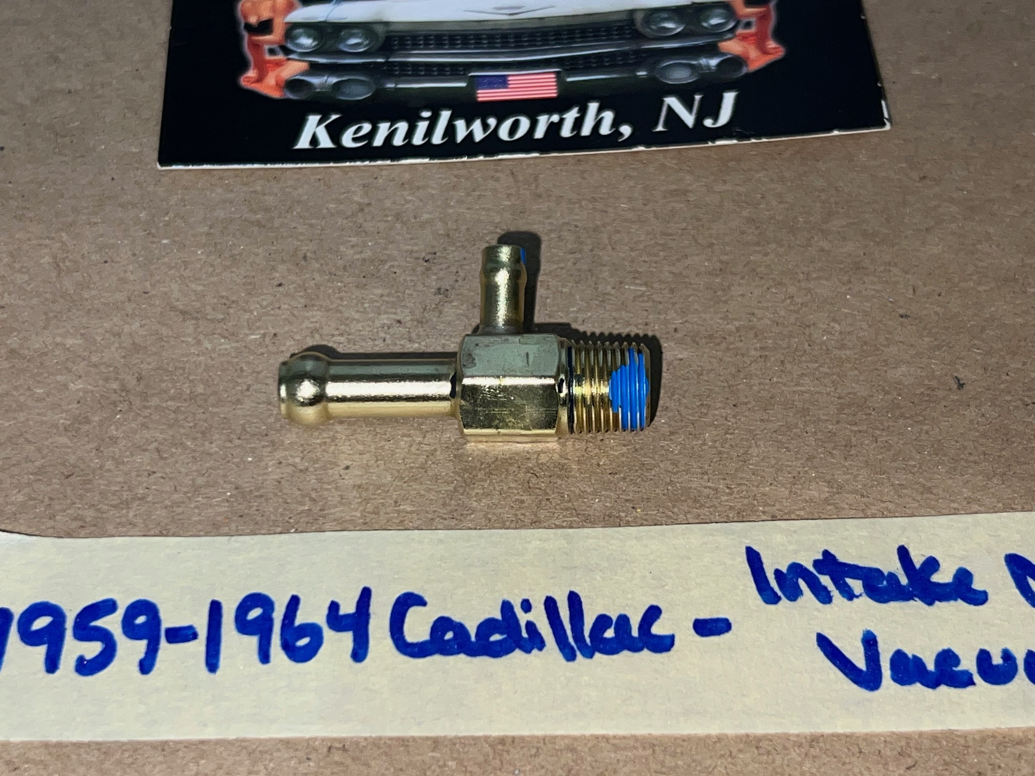 1959 1960 1961 1962 1963 1964 CADILLAC DEVILLE ELDORADO FLEETWOOD REAR INTAKE MANIFOLD VACUUM TEE TREE CONNECTOR FITTING (DOUBLE OUTLET) #1475109/#1481991/#1474314 - Image 3