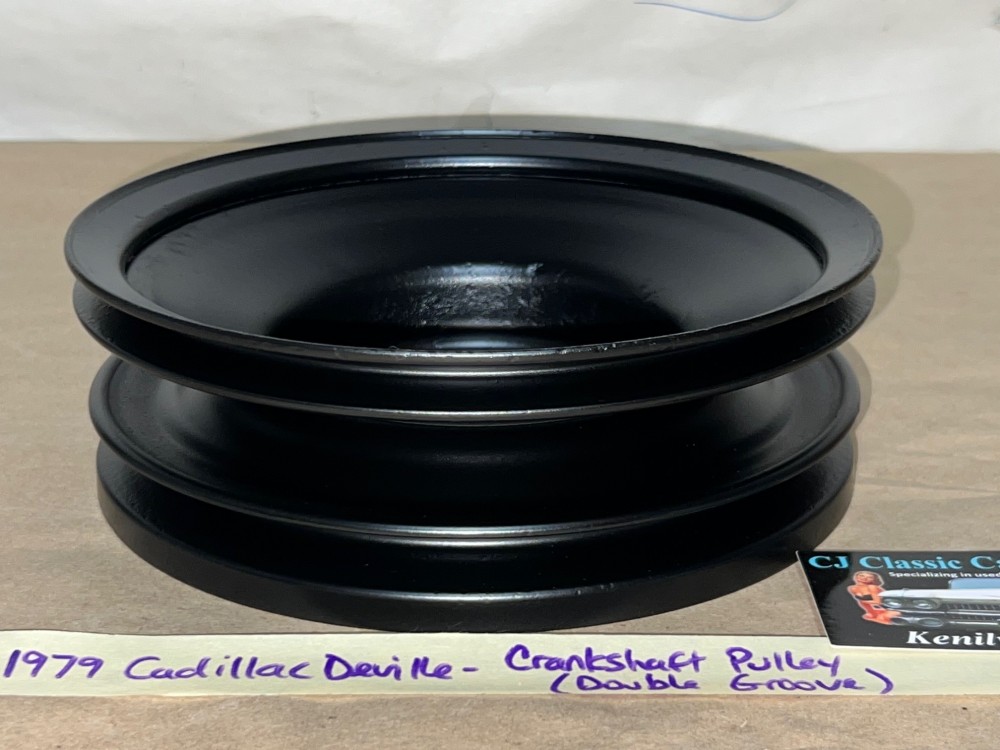 RESTORED 1979 CADILLAC Fleetwood Deville 425 ENGINE HARMONIC BALANCER CRANK CRANKSHAFT PULLEY 2 DOUBLE GROOVE #1610418 - Image 3