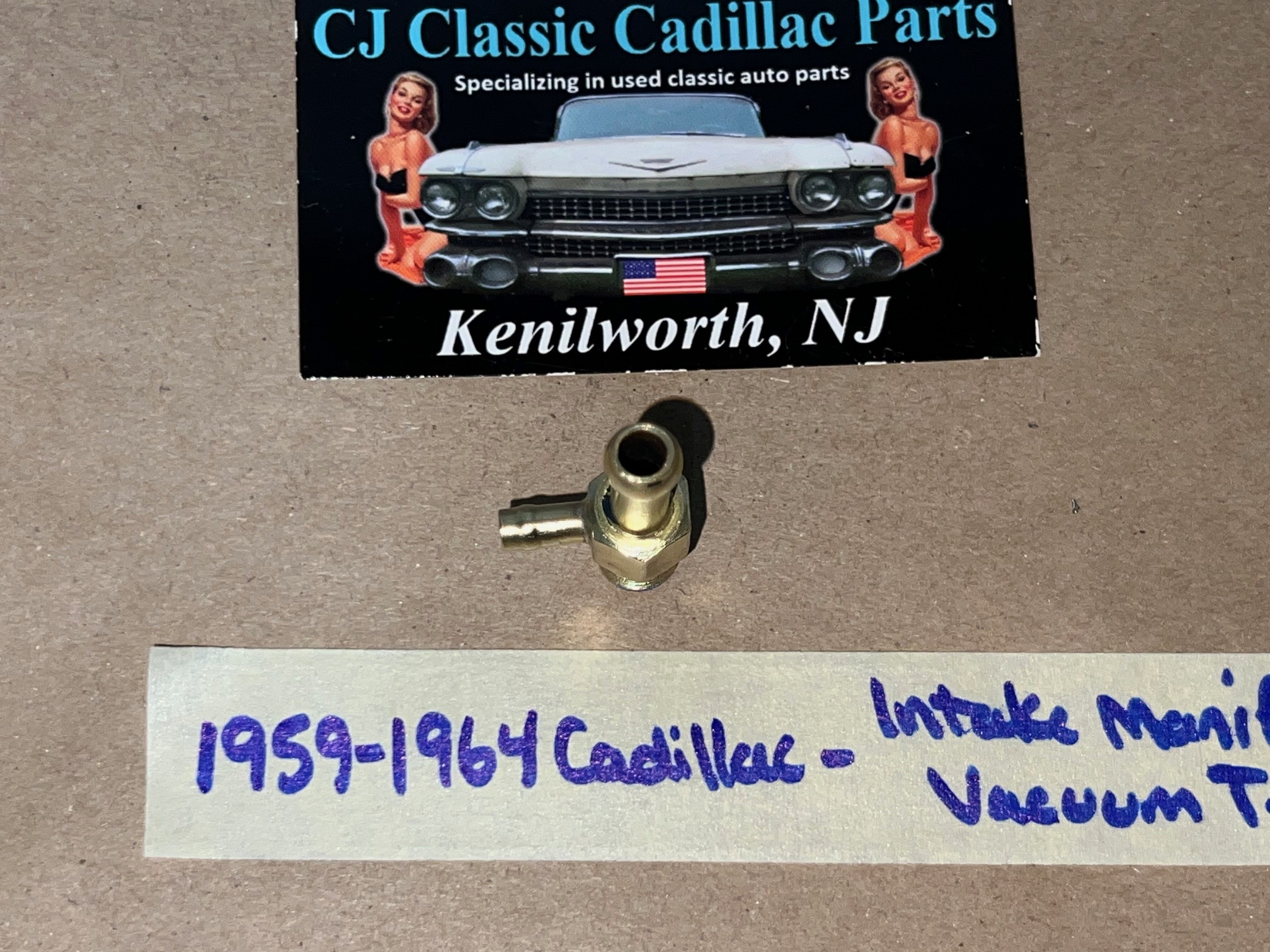 1959 1960 1961 1962 1963 1964 CADILLAC DEVILLE ELDORADO FLEETWOOD REAR INTAKE MANIFOLD VACUUM TEE TREE CONNECTOR FITTING (DOUBLE OUTLET) #1475109/#1481991/#1474314 - Image 9