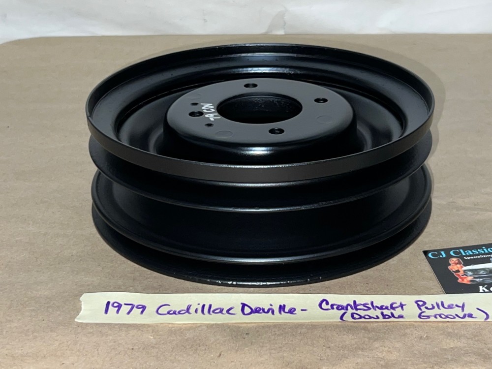 RESTORED 1979 CADILLAC Fleetwood Deville 425 ENGINE HARMONIC BALANCER CRANK CRANKSHAFT PULLEY 2 DOUBLE GROOVE #1610418 - Image 8