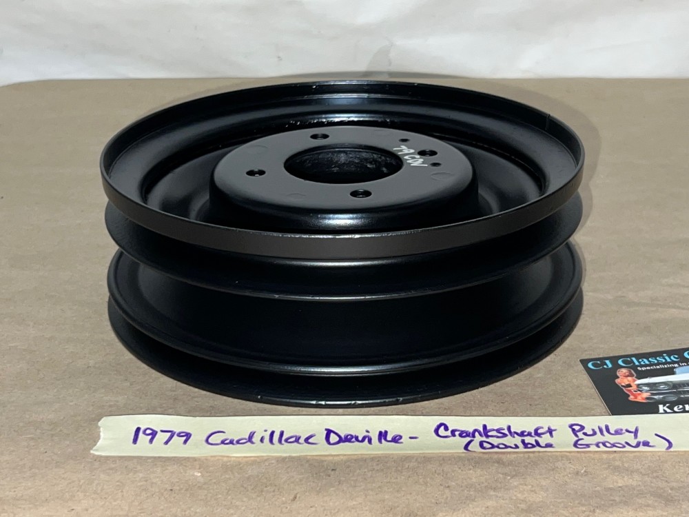 RESTORED 1979 CADILLAC Fleetwood Deville 425 ENGINE HARMONIC BALANCER CRANK CRANKSHAFT PULLEY 2 DOUBLE GROOVE #1610418 - Image 10