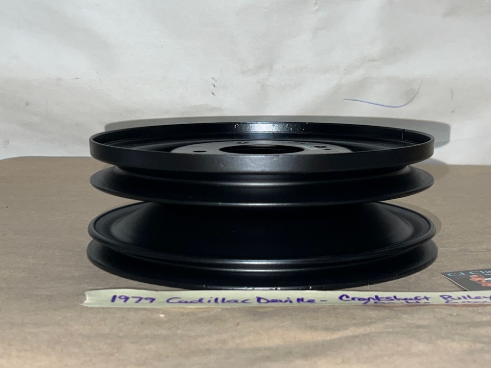RESTORED 1979 CADILLAC Fleetwood Deville 425 ENGINE HARMONIC BALANCER CRANK CRANKSHAFT PULLEY 2 DOUBLE GROOVE #1610418 - Image 11