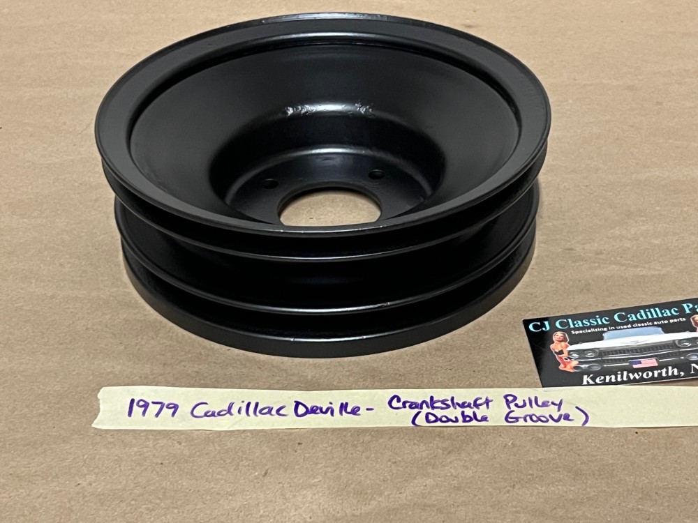 RESTORED 1979 CADILLAC Fleetwood Deville 425 ENGINE HARMONIC BALANCER CRANK CRANKSHAFT PULLEY 2 DOUBLE GROOVE #1610418 - Image 13