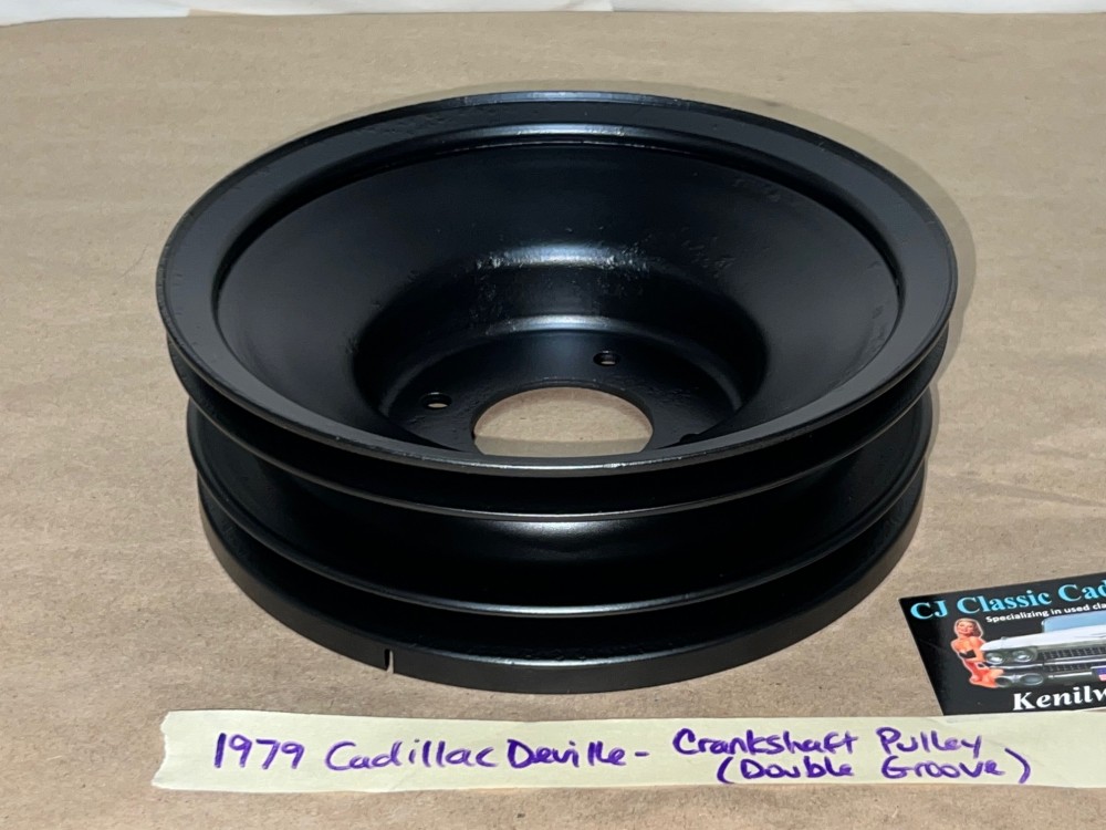 RESTORED 1979 CADILLAC Fleetwood Deville 425 ENGINE HARMONIC BALANCER CRANK CRANKSHAFT PULLEY 2 DOUBLE GROOVE #1610418 - Image 15