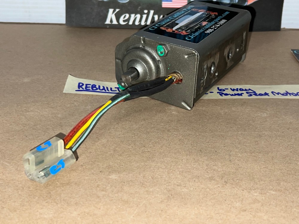 REBUILT 1964 1965 1966 1967 1968 1969 1970 1971 1972 1973 1974 1975 CADILLAC DEVILLE ELDORADO CALAIS FLEETWOOD DELCO ORIGINAL 6 WAY POWER SEAT MOTOR #4960550 - Image 3