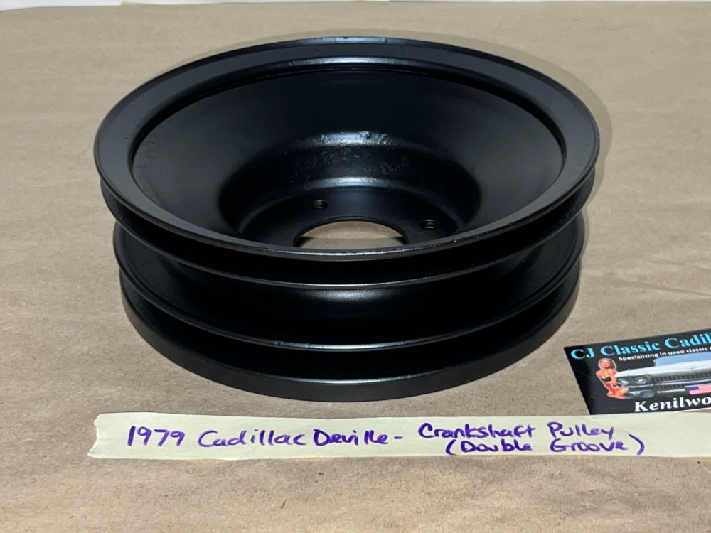 RESTORED 1979 CADILLAC Fleetwood Deville 425 ENGINE HARMONIC BALANCER CRANK CRANKSHAFT PULLEY 2 DOUBLE GROOVE #1610418 - Image 17