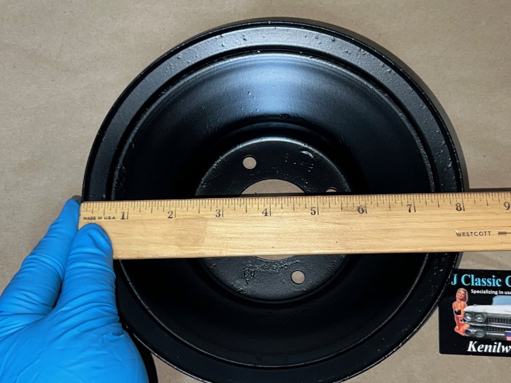 RESTORED 1979 CADILLAC Fleetwood Deville 425 ENGINE HARMONIC BALANCER CRANK CRANKSHAFT PULLEY 2 DOUBLE GROOVE #1610418 - Image 18