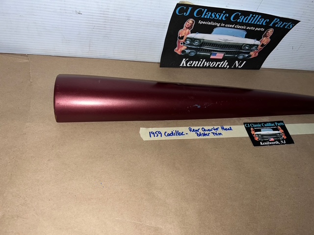 OEM 1959 Cadillac Deville Eldorado Fleetwood REAR QUARTER PANEL INNER OR OUTER BLISTER TRIM #3631999/#4766262 - Image 29