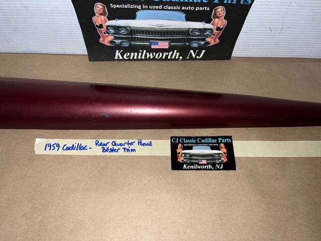 OEM 1959 Cadillac Deville Eldorado Fleetwood REAR QUARTER PANEL INNER OR OUTER BLISTER TRIM #3631999/#4766262 - Image 28