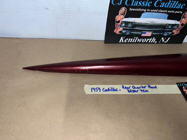OEM 1959 Cadillac Deville Eldorado Fleetwood REAR QUARTER PANEL INNER OR OUTER BLISTER TRIM #3631999/#4766262 - Image 26
