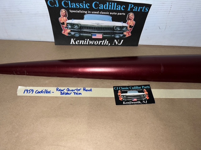 OEM 1959 Cadillac Deville Eldorado Fleetwood REAR QUARTER PANEL INNER OR OUTER BLISTER TRIM #3631999/#4766262 - Image 25