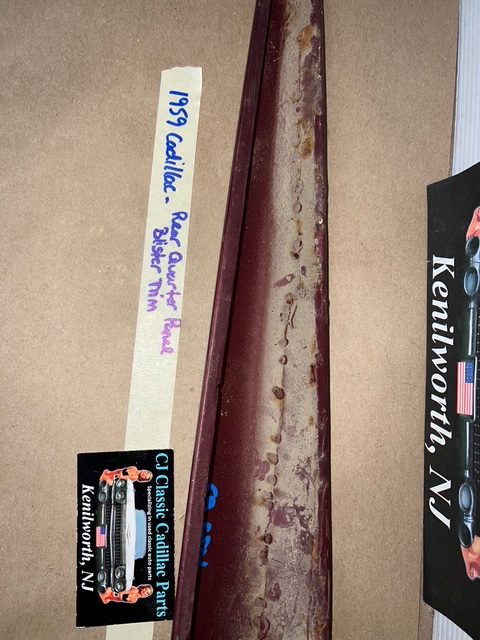 OEM 1959 Cadillac Deville Eldorado Fleetwood REAR QUARTER PANEL INNER OR OUTER BLISTER TRIM #3631999/#4766262 - Image 18