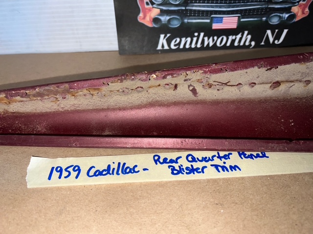 OEM 1959 Cadillac Deville Eldorado Fleetwood REAR QUARTER PANEL INNER OR OUTER BLISTER TRIM #3631999/#4766262 - Image 14