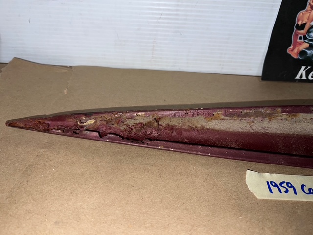 OEM 1959 Cadillac Deville Eldorado Fleetwood REAR QUARTER PANEL INNER OR OUTER BLISTER TRIM #3631999/#4766262 - Image 13