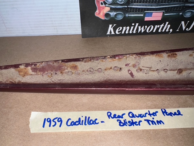 OEM 1959 Cadillac Deville Eldorado Fleetwood REAR QUARTER PANEL INNER OR OUTER BLISTER TRIM #3631999/#4766262 - Image 30