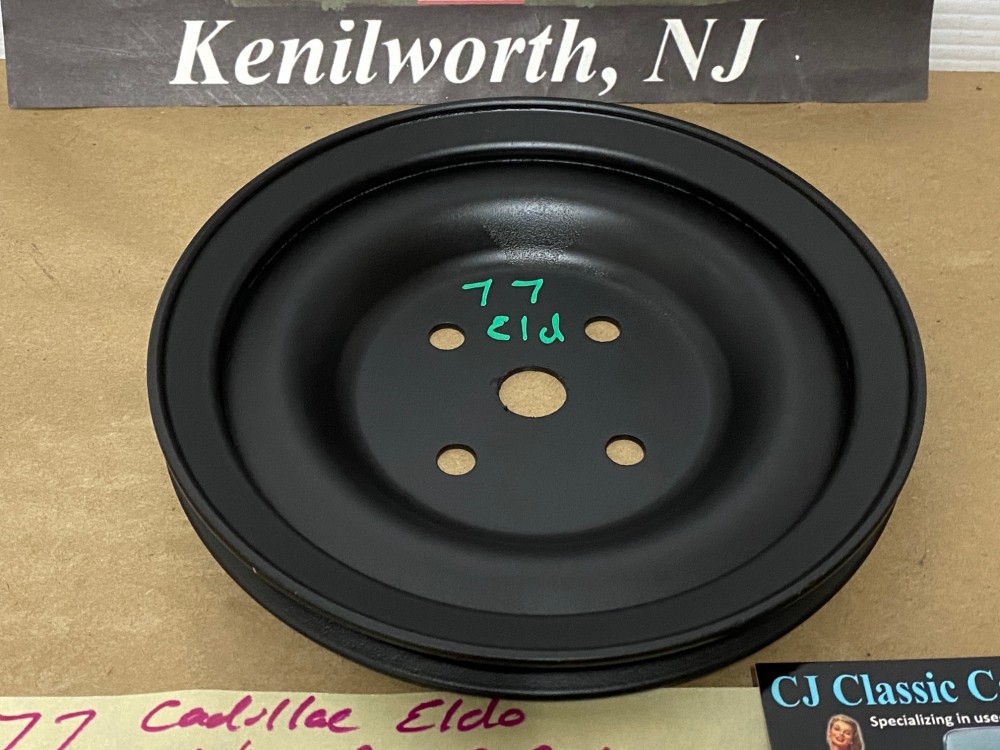 RESTORED 1976 1977 1978 Cadillac Deville Eldorado Fleetwood WATER PUMP PULLEY SINGLE GROOVE (WITHOUT A.I.R) #1609647 - Image 5
