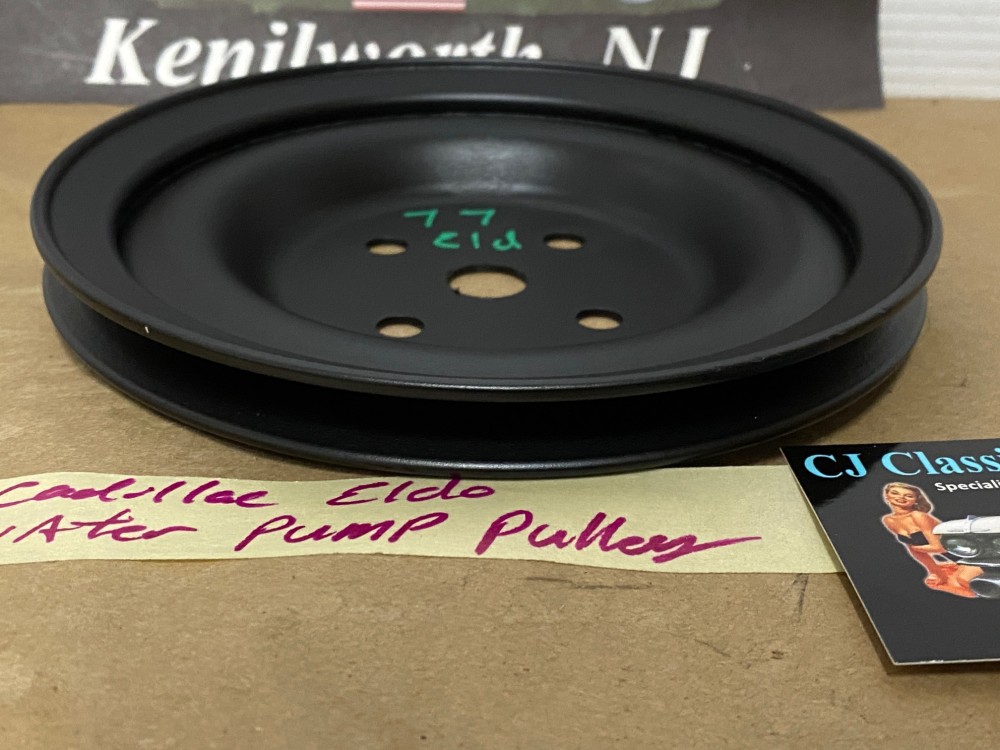 RESTORED 1976 1977 1978 Cadillac Deville Eldorado Fleetwood WATER PUMP PULLEY SINGLE GROOVE (WITHOUT A.I.R) #1609647 - Image 4