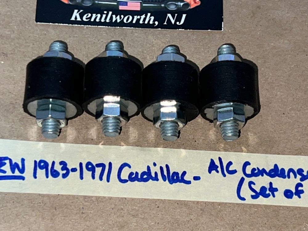 NEW 1963 1964 1965 1966 1967 1968 1969 1970 1971 CADILLAC DEVILLE ELDORADO FLEETWOOD CALAIS A/C CONDENSER MOUNTS RUBBER BUMPER (SET OF 4) - Image 4