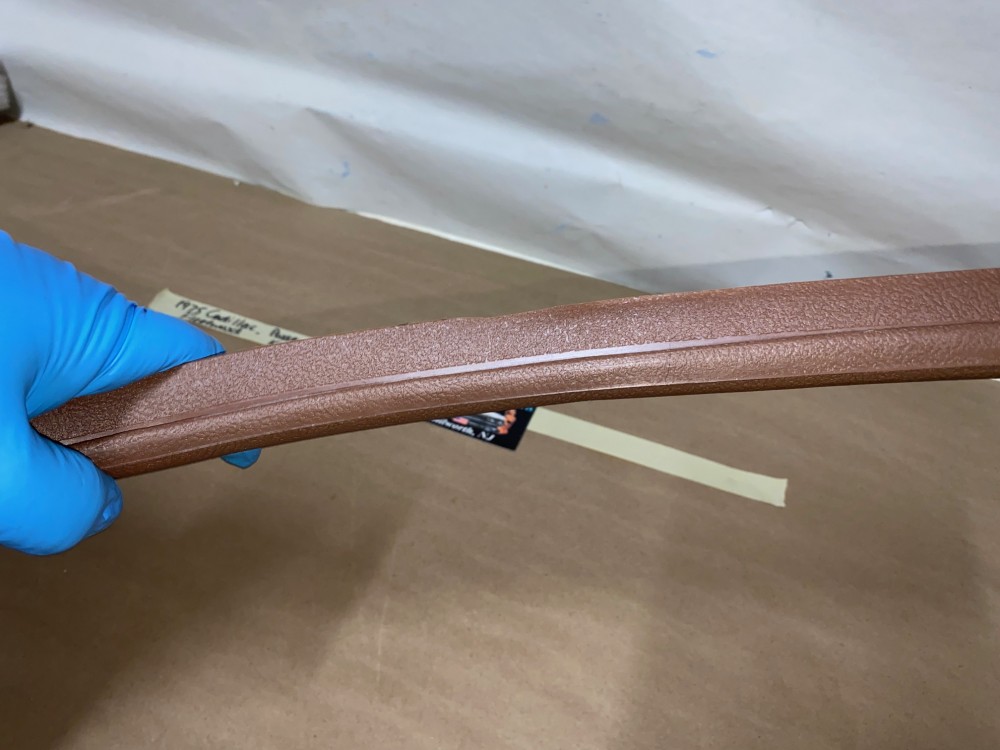 OEM 1971 1972 1973 1974 1975 1976 Cadillac Deville Eldorado Fleetwood Calais RIGHT PASSENGER SIDE LOWER KICK PANEL TRIM - CAMEL/BUCKSKIN #9826586 - Image 8