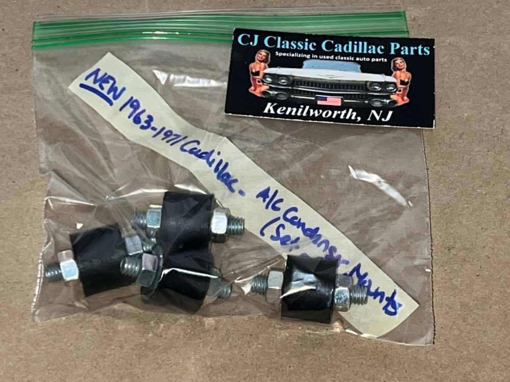 NEW 1963 1964 1965 1966 1967 1968 1969 1970 1971 CADILLAC DEVILLE ELDORADO FLEETWOOD CALAIS A/C CONDENSER MOUNTS RUBBER BUMPER (SET OF 4) - Image 8