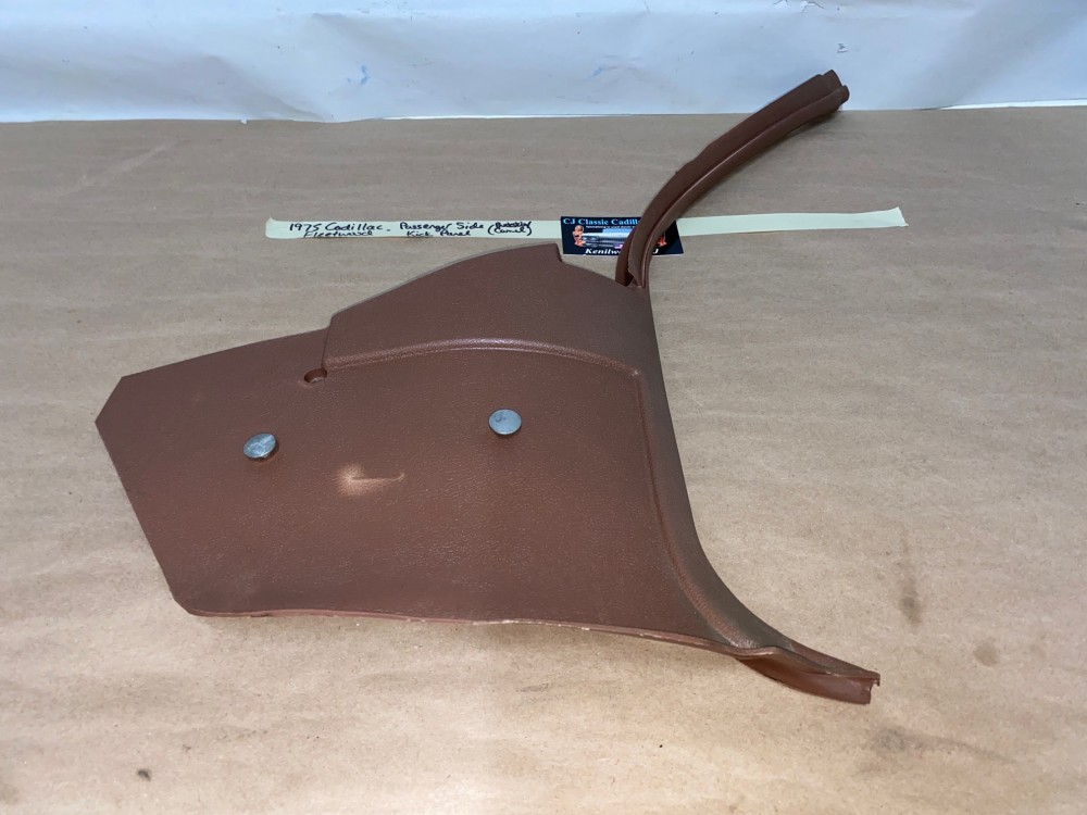 OEM 1971 1972 1973 1974 1975 1976 Cadillac Deville Eldorado Fleetwood Calais RIGHT PASSENGER SIDE LOWER KICK PANEL TRIM - CAMEL/BUCKSKIN #9826586 - Image 11