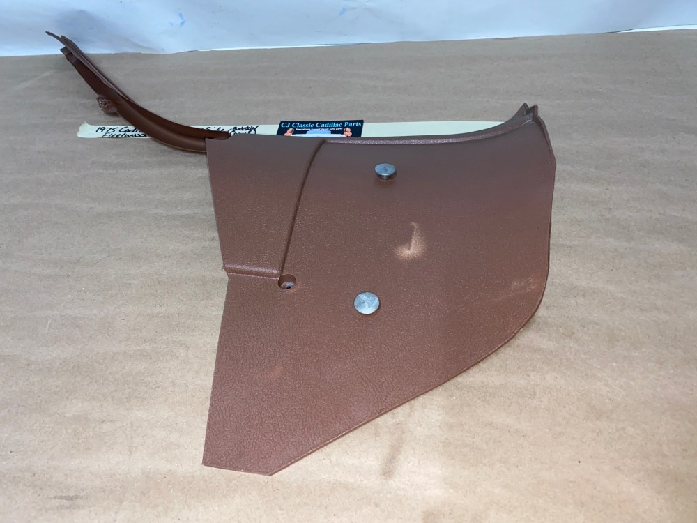OEM 1971 1972 1973 1974 1975 1976 Cadillac Deville Eldorado Fleetwood Calais RIGHT PASSENGER SIDE LOWER KICK PANEL TRIM - CAMEL/BUCKSKIN #9826586 - Image 12