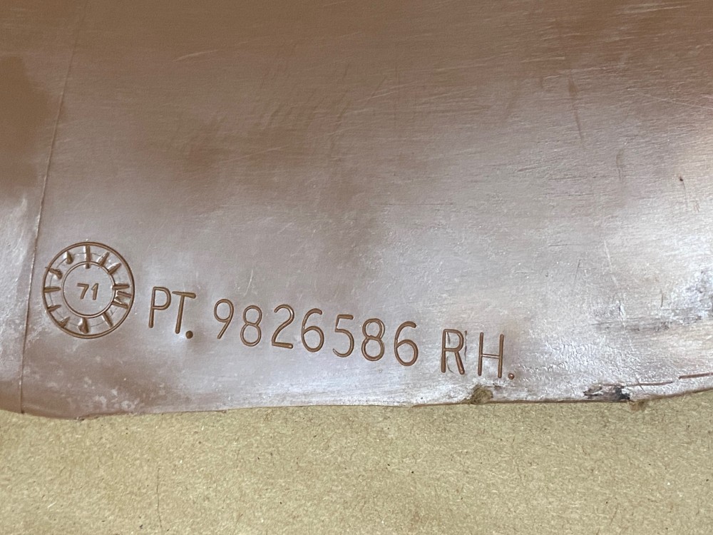 OEM 1971 1972 1973 1974 1975 1976 Cadillac Deville Eldorado Fleetwood Calais RIGHT PASSENGER SIDE LOWER KICK PANEL TRIM - CAMEL/BUCKSKIN #9826586 - Image 17
