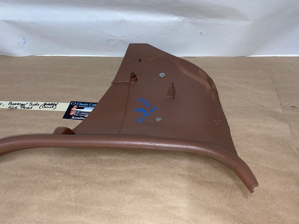 OEM 1971 1972 1973 1974 1975 1976 Cadillac Deville Eldorado Fleetwood Calais RIGHT PASSENGER SIDE LOWER KICK PANEL TRIM - CAMEL/BUCKSKIN #9826586 - Image 19