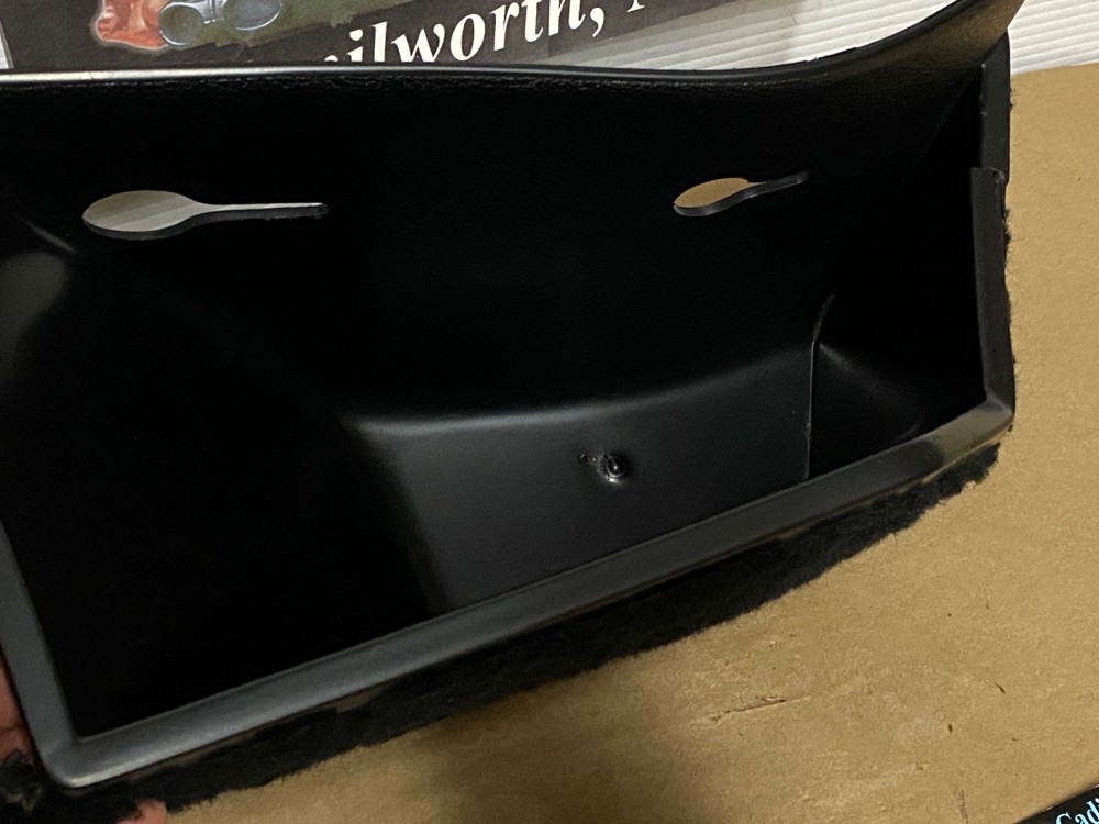 OEM 1971 1972 1973 1974 1975 1976 Cadillac Deville Eldorado Fleetwood Calais RIGHT PASSENGER SIDE KICK PANEL WASTE BASKET TRASH CAN BLACK - Image 5
