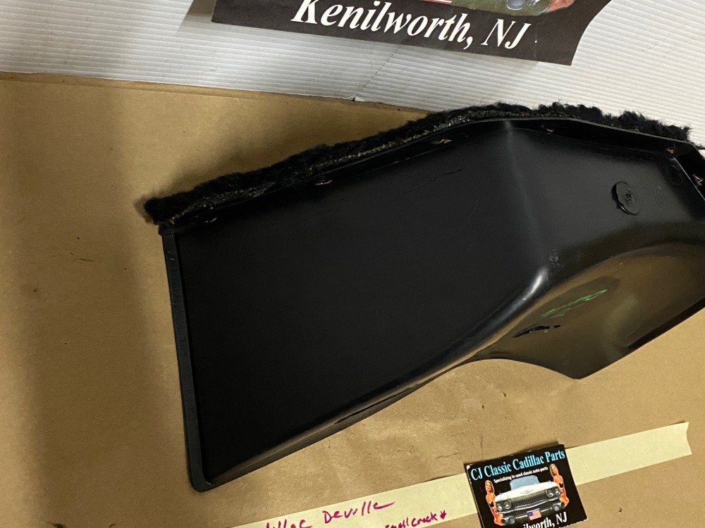 OEM 1971 1972 1973 1974 1975 1976 Cadillac Deville Eldorado Fleetwood Calais RIGHT PASSENGER SIDE KICK PANEL WASTE BASKET TRASH CAN BLACK - Image 11