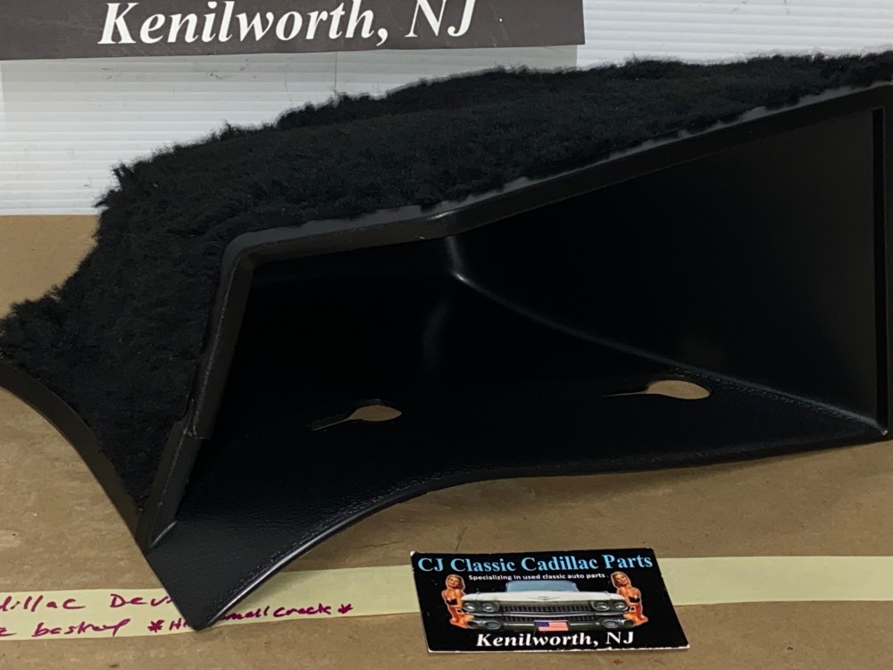 OEM 1971 1972 1973 1974 1975 1976 Cadillac Deville Eldorado Fleetwood Calais RIGHT PASSENGER SIDE KICK PANEL WASTE BASKET TRASH CAN BLACK - Image 13