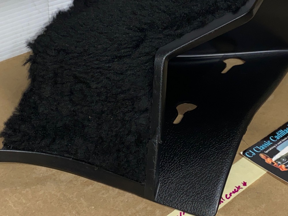 OEM 1971 1972 1973 1974 1975 1976 Cadillac Deville Eldorado Fleetwood Calais RIGHT PASSENGER SIDE KICK PANEL WASTE BASKET TRASH CAN BLACK - Image 14