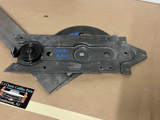 OEM 1971 1972 1973 1974 1975 1976 CADILLAC COUPE DEVILLE, CALAIS COUPE, ELDORADO 1977 1978 ELDORADO 2DOOR RIGHT PASSENGER SIDE FRONT DOOR WINDOW REGULATOR #9831930/#20041604 - Image 15