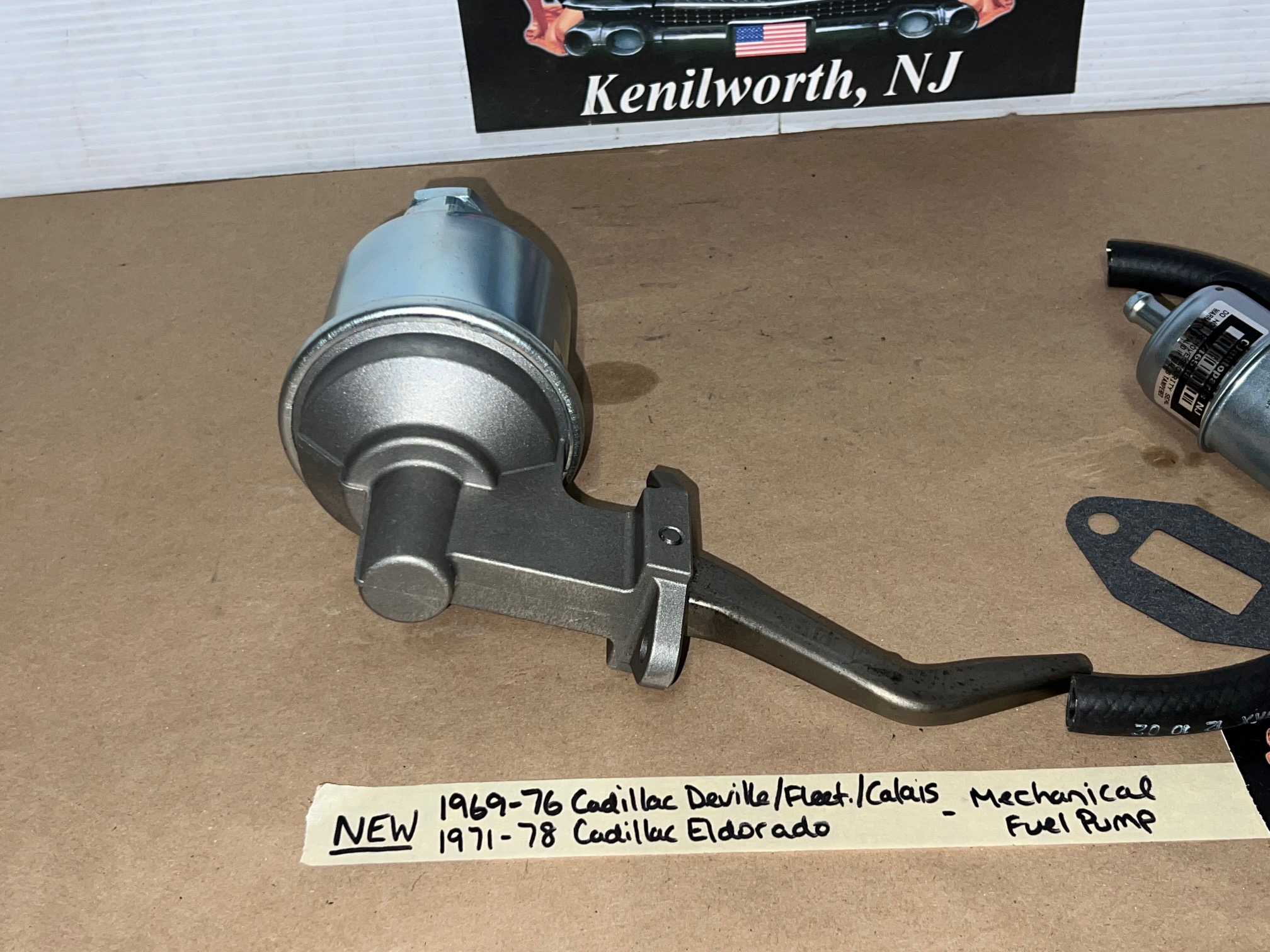 NEW 1969 1970 1971 1972 1973 1974 1975 1976 CADILLAC DEVILLE FLEETWOOD CALAIS COMMERCIAL CHASSIS 1969 1970 1971 1972 1973 1974 1975 1976 1977 1978 ELDORADO MECHANICAL FUEL PUMP WITH METAL INLINE FUEL FILTER - Image 6