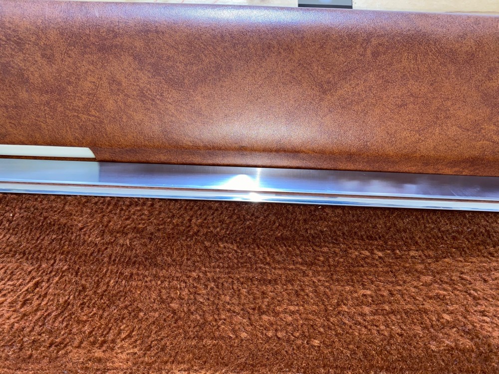 OEM 1966 Cadillac Fleetwood 4 Door RIGHT PASSENGER SIDE REAR DOOR PANEL TRIM WITH ARM REST BASE & COURTESY LIGHT - BROWN - Image 12