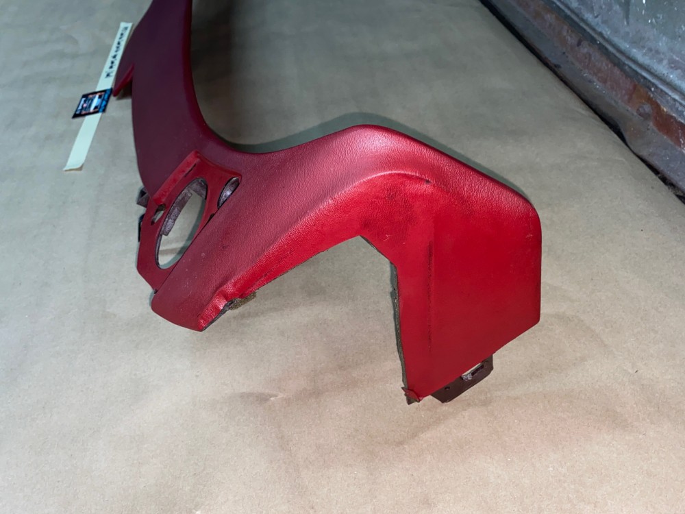 OEM 1974 1975 1976 Cadillac Deville Eldorado Calais Fleetwood 1974 1975 1976 1977 1978 Eldorado TOP UPPER DASH DASHBOARD - DARK RED - Image 2