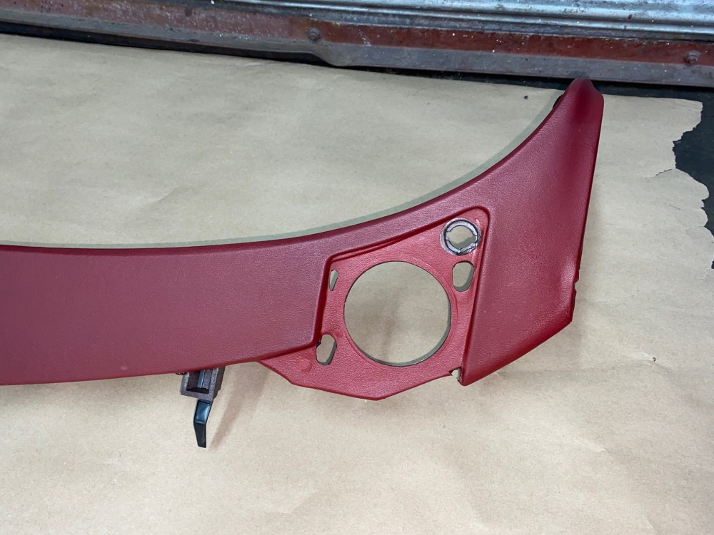 OEM 1974 1975 1976 Cadillac Deville Eldorado Calais Fleetwood 1974 1975 1976 1977 1978 Eldorado TOP UPPER DASH DASHBOARD - DARK RED - Image 3