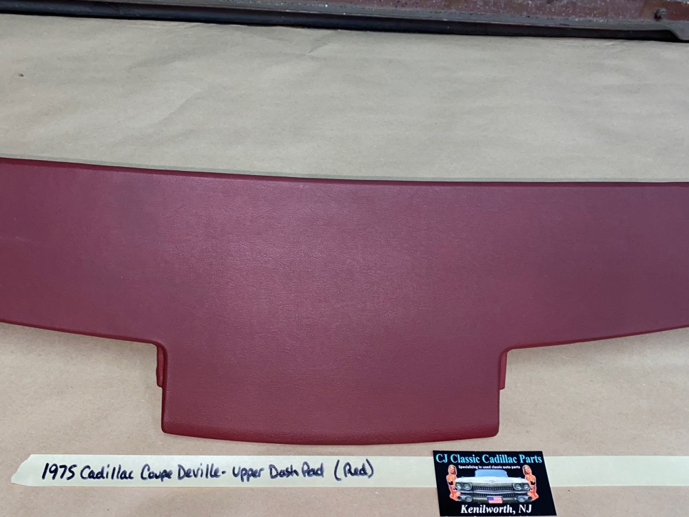 OEM 1974 1975 1976 Cadillac Deville Eldorado Calais Fleetwood 1974 1975 1976 1977 1978 Eldorado TOP UPPER DASH DASHBOARD - DARK RED - Image 5