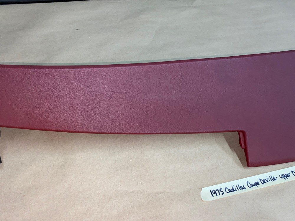 OEM 1974 1975 1976 Cadillac Deville Eldorado Calais Fleetwood 1974 1975 1976 1977 1978 Eldorado TOP UPPER DASH DASHBOARD - DARK RED - Image 6