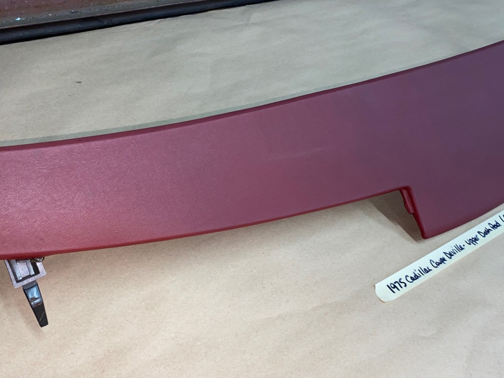 OEM 1974 1975 1976 Cadillac Deville Eldorado Calais Fleetwood 1974 1975 1976 1977 1978 Eldorado TOP UPPER DASH DASHBOARD - DARK RED - Image 7