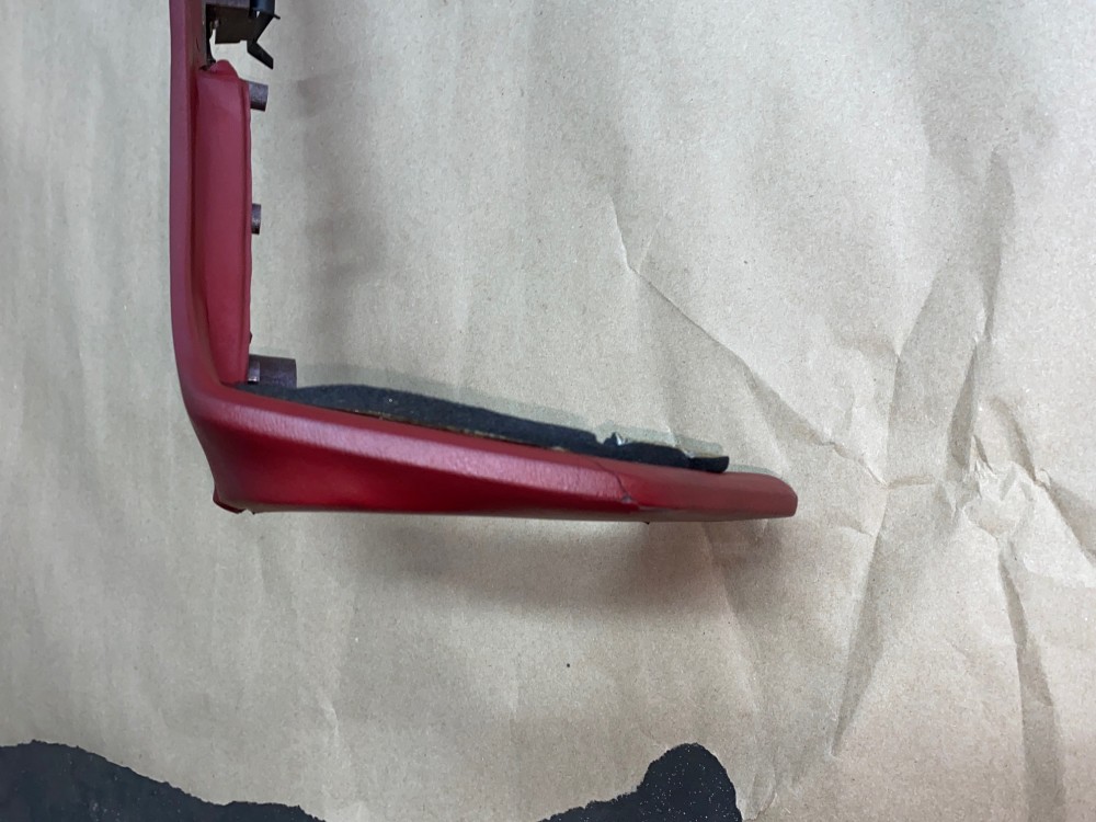 OEM 1974 1975 1976 Cadillac Deville Eldorado Calais Fleetwood 1974 1975 1976 1977 1978 Eldorado TOP UPPER DASH DASHBOARD - DARK RED - Image 12