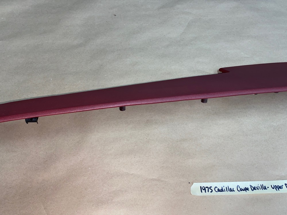 OEM 1974 1975 1976 Cadillac Deville Eldorado Calais Fleetwood 1974 1975 1976 1977 1978 Eldorado TOP UPPER DASH DASHBOARD - DARK RED - Image 15