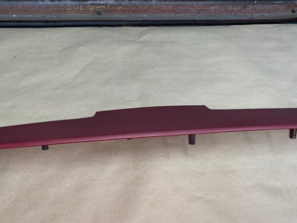 OEM 1974 1975 1976 Cadillac Deville Eldorado Calais Fleetwood 1974 1975 1976 1977 1978 Eldorado TOP UPPER DASH DASHBOARD - DARK RED - Image 16