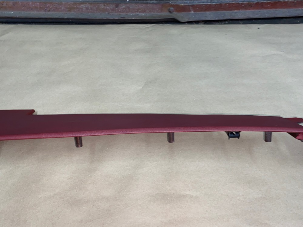 OEM 1974 1975 1976 Cadillac Deville Eldorado Calais Fleetwood 1974 1975 1976 1977 1978 Eldorado TOP UPPER DASH DASHBOARD - DARK RED - Image 17
