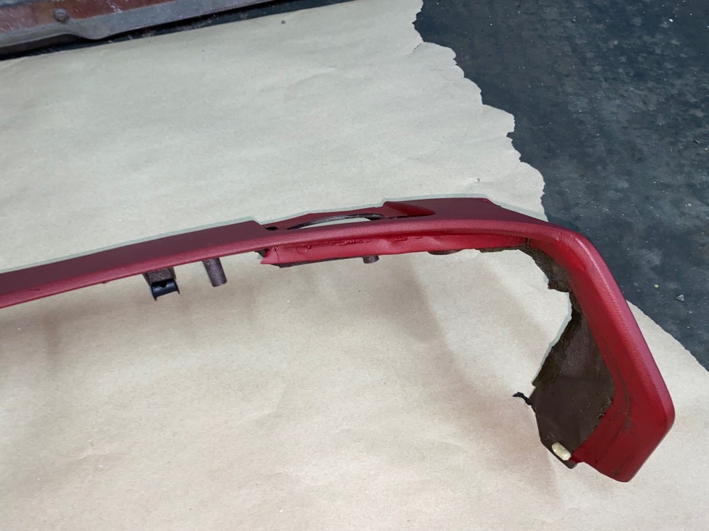 OEM 1974 1975 1976 Cadillac Deville Eldorado Calais Fleetwood 1974 1975 1976 1977 1978 Eldorado TOP UPPER DASH DASHBOARD - DARK RED - Image 18