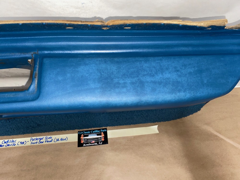 OEM 1971 1972 1973 1974 1975 1976 Cadillac Sedan Deville Fleetwood Calais 4 Door RIGHT PASSENGER SIDE FRONT LOWER DOOR PANEL ARM REST - DARK BLUE - Image 5